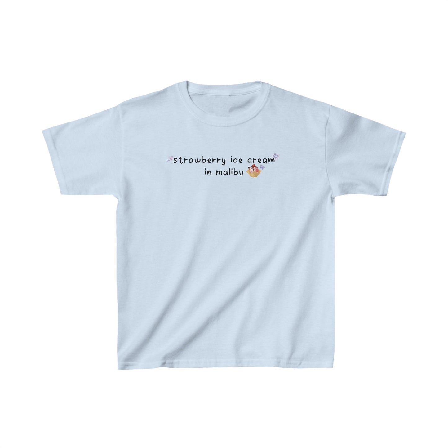 Olivia Deja Vu 'strawberry ice cream in malibu' Baby Tee