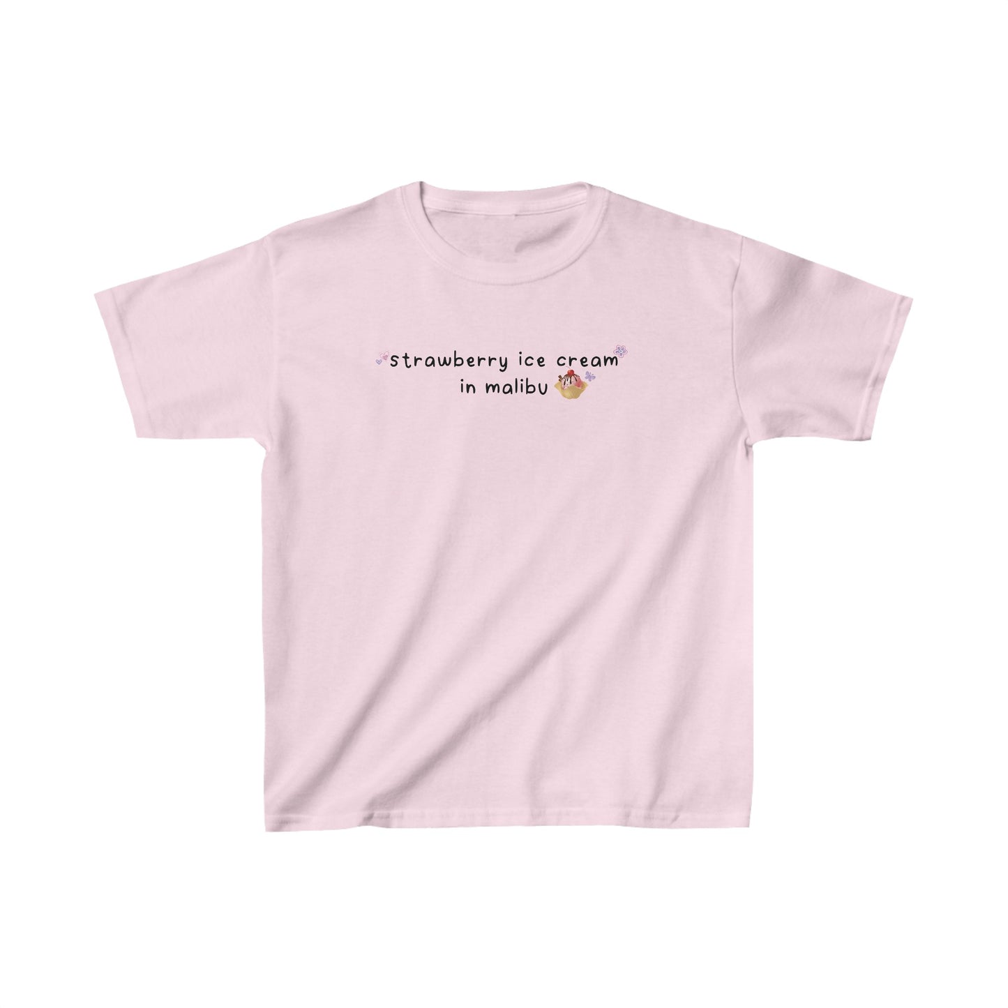 Olivia Deja Vu 'strawberry ice cream in malibu' Baby Tee