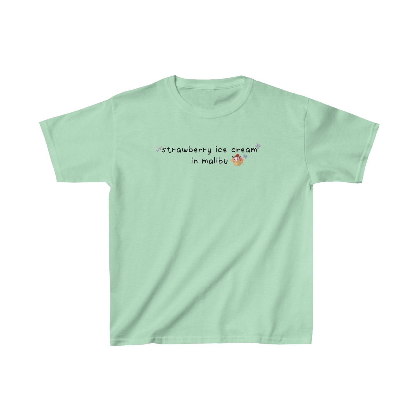Olivia Deja Vu 'strawberry ice cream in malibu' Baby Tee