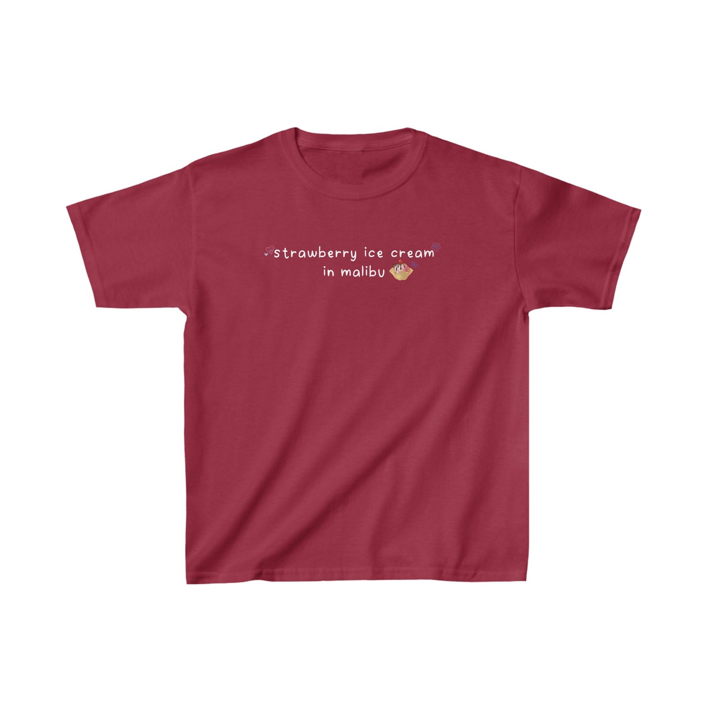 Olivia Deja Vu 'strawberry ice cream in malibu' Baby Tee