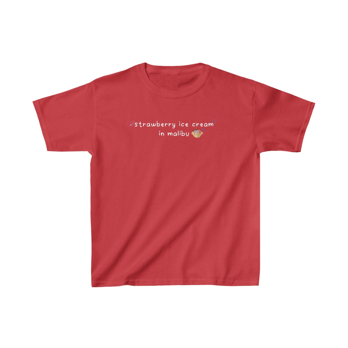 Olivia Deja Vu 'strawberry ice cream in malibu' Baby Tee