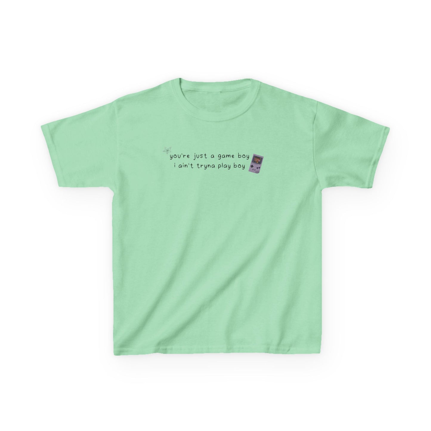 Katseye 'you're just a game, boy i ain't tryna play boy' Baby Tee
