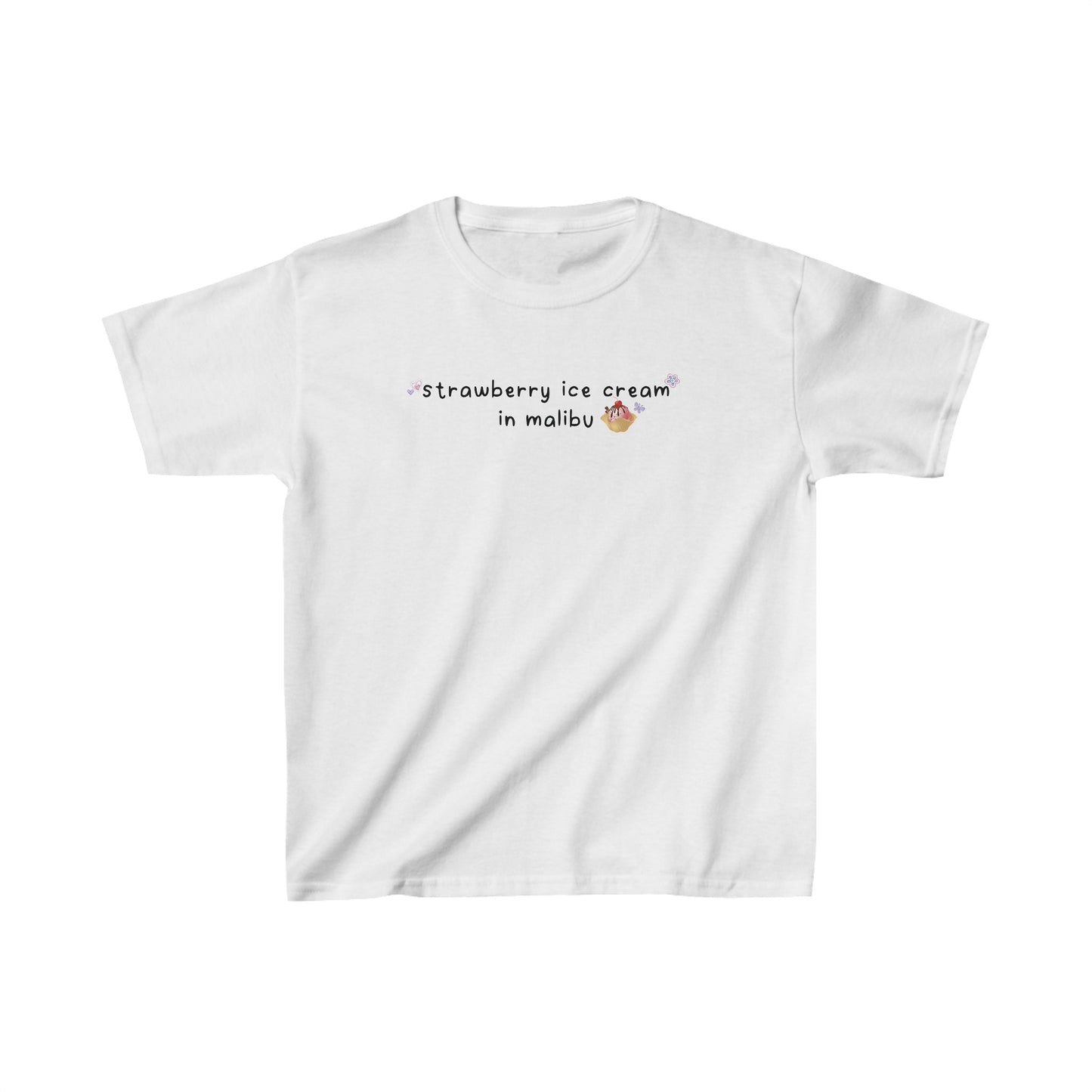 Olivia Deja Vu 'strawberry ice cream in malibu' Baby Tee