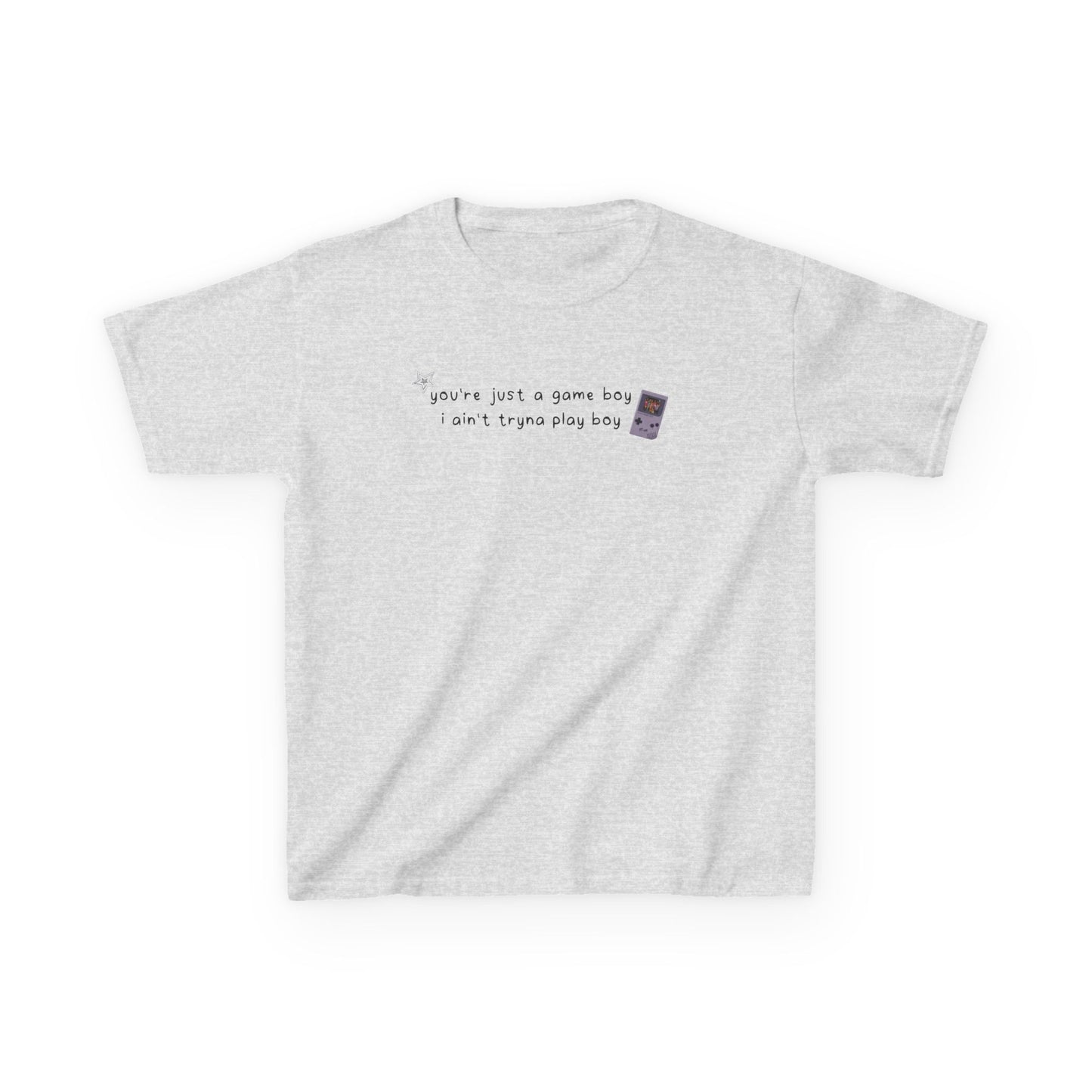 Katseye 'you're just a game, boy i ain't tryna play boy' Baby Tee