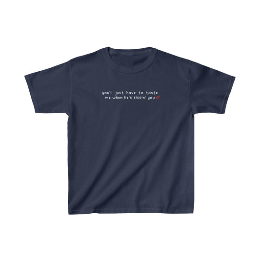 Sabrina Taste 'when he's kissin' you' Baby Tee