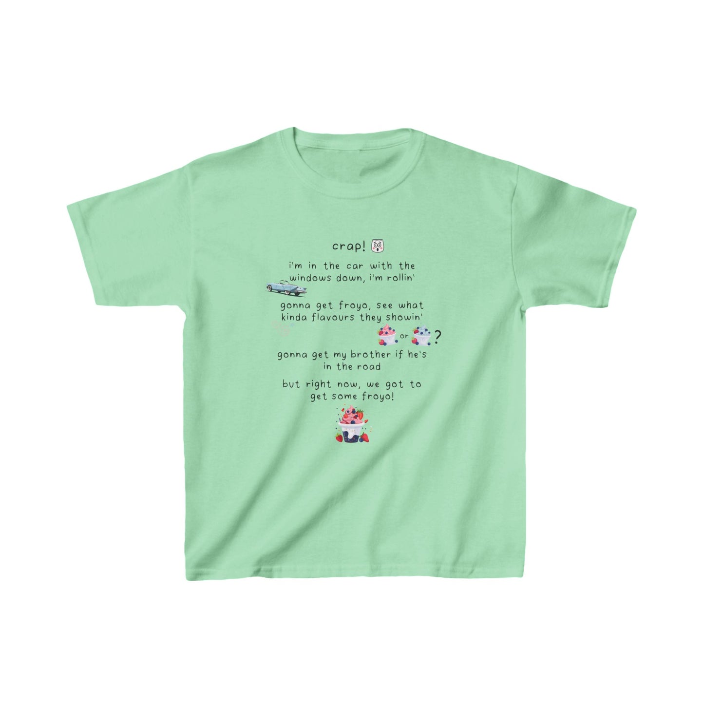 Sinjin Drowning Frozen Yogurt Baby Tee