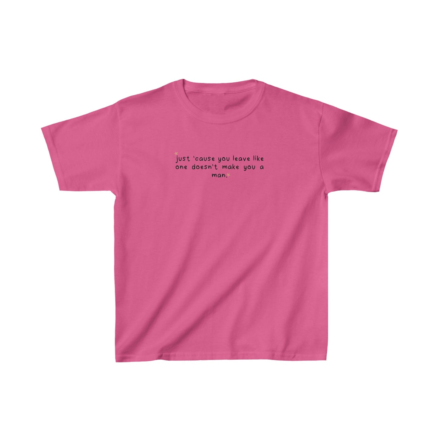 Sabrina Carpenter Dumb & Poetic 'doesn't make you a man' Baby Tee