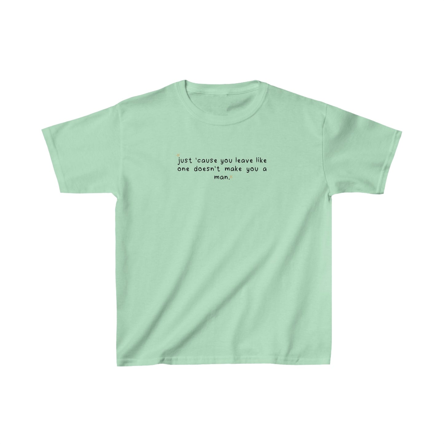 Sabrina Carpenter Dumb & Poetic 'doesn't make you a man' Baby Tee