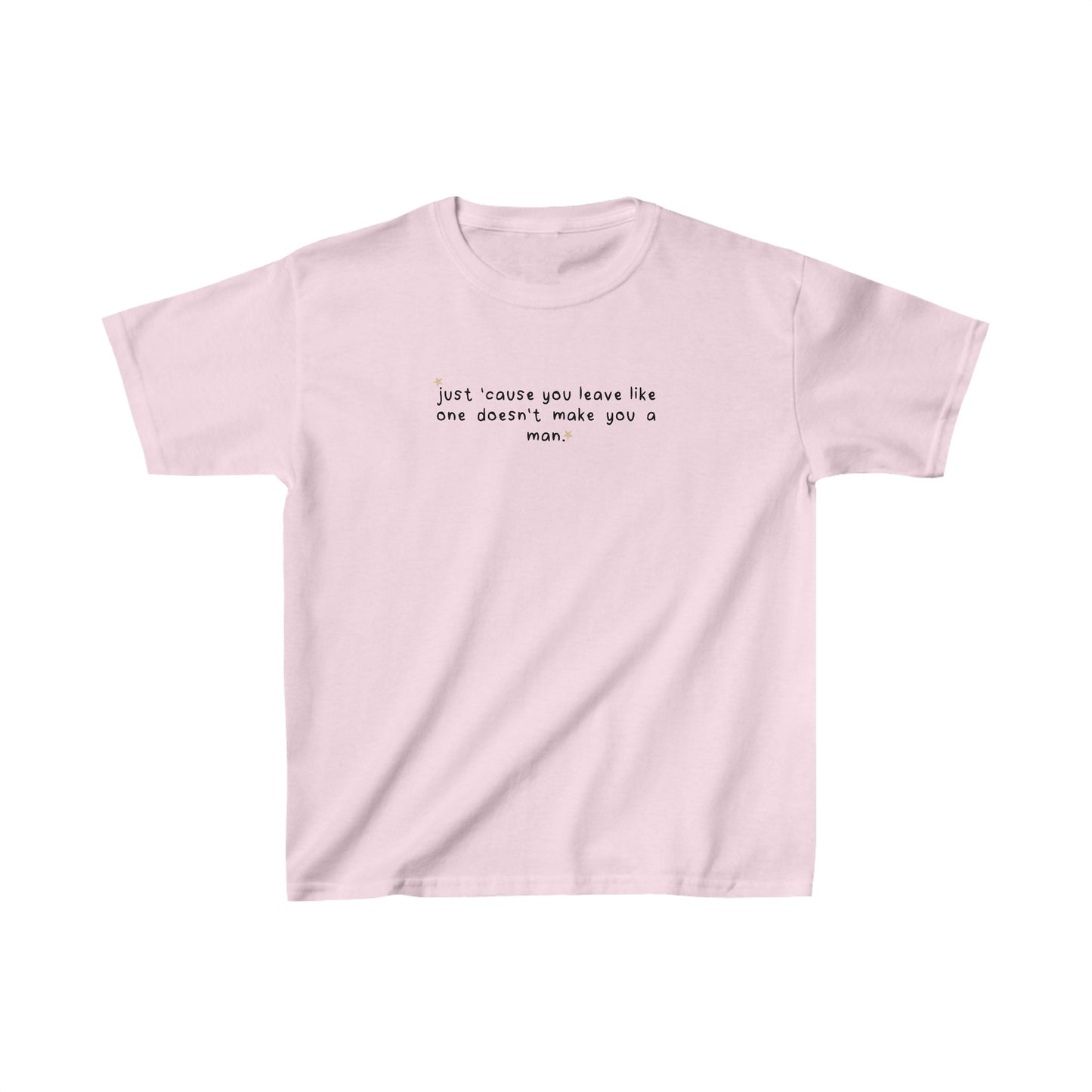 Sabrina Carpenter Dumb & Poetic 'doesn't make you a man' Baby Tee