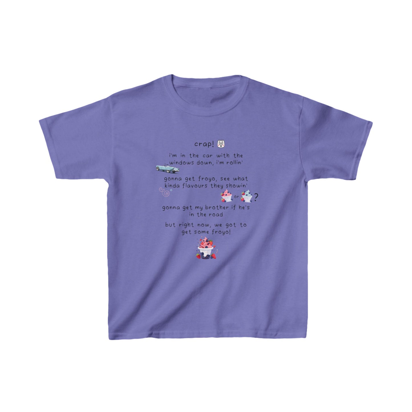 Sinjin Drowning Frozen Yogurt Baby Tee