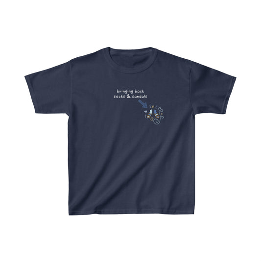Sinjin Drowning Socks & Sandals Baby Tee