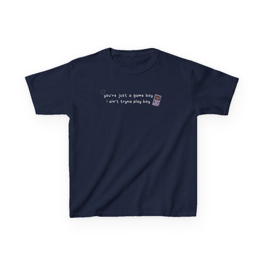 Katseye 'you're just a game, boy i ain't tryna play boy' Baby Tee