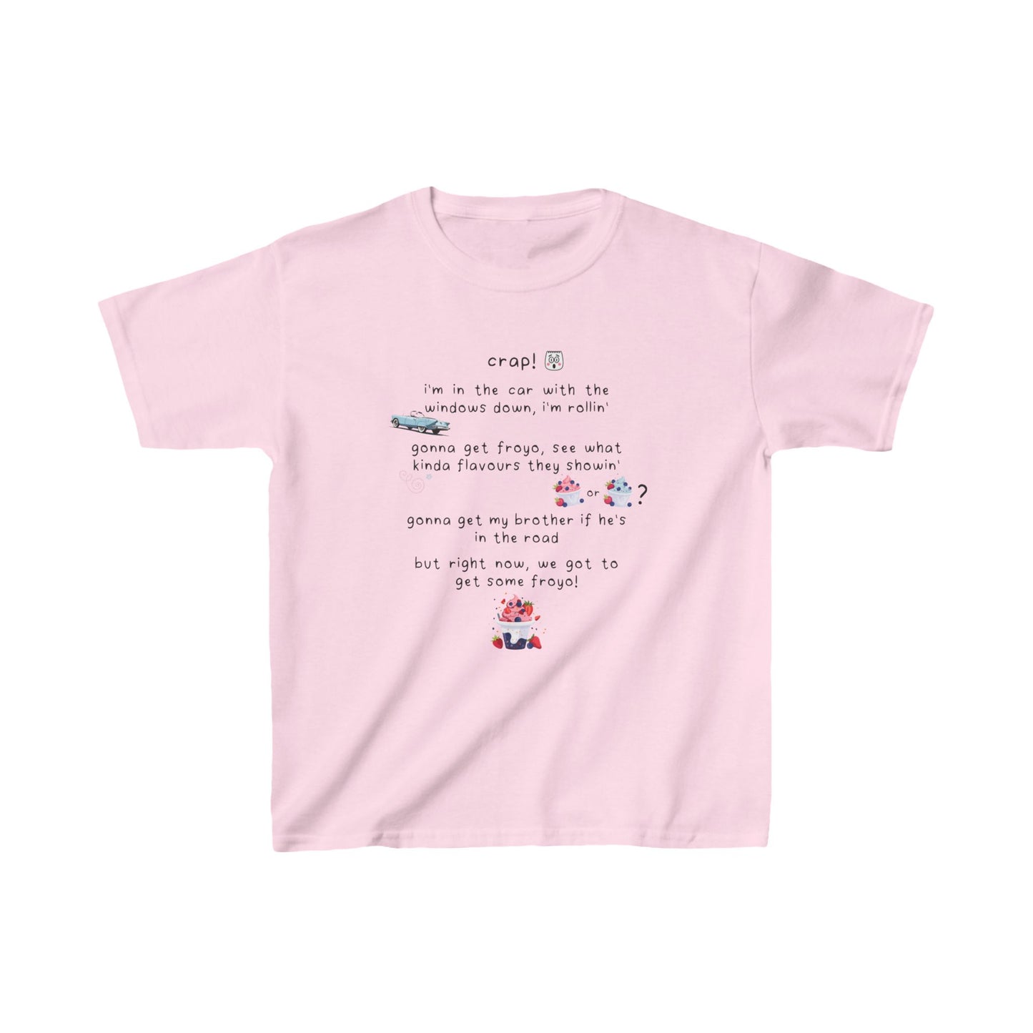 Sinjin Drowning Frozen Yogurt Baby Tee