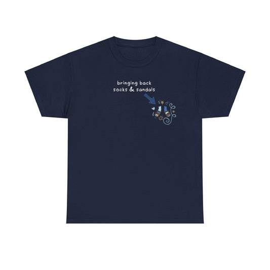 Sinjin Drowning Socks & Sandals Tee