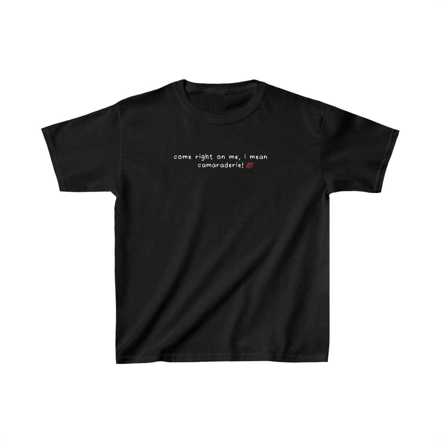 Sabrina Carpenter Bed Chem 'come right on me' Baby Tee