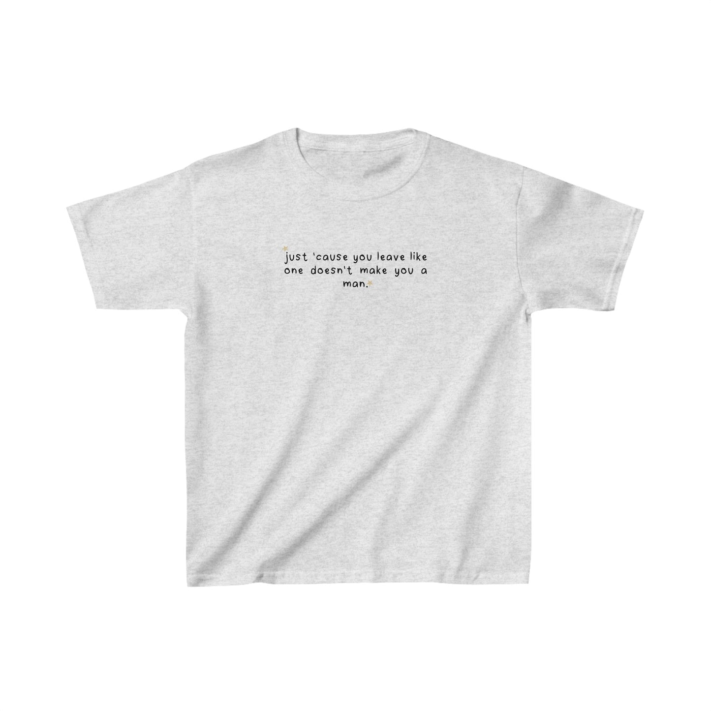 Sabrina Carpenter Dumb & Poetic 'doesn't make you a man' Baby Tee