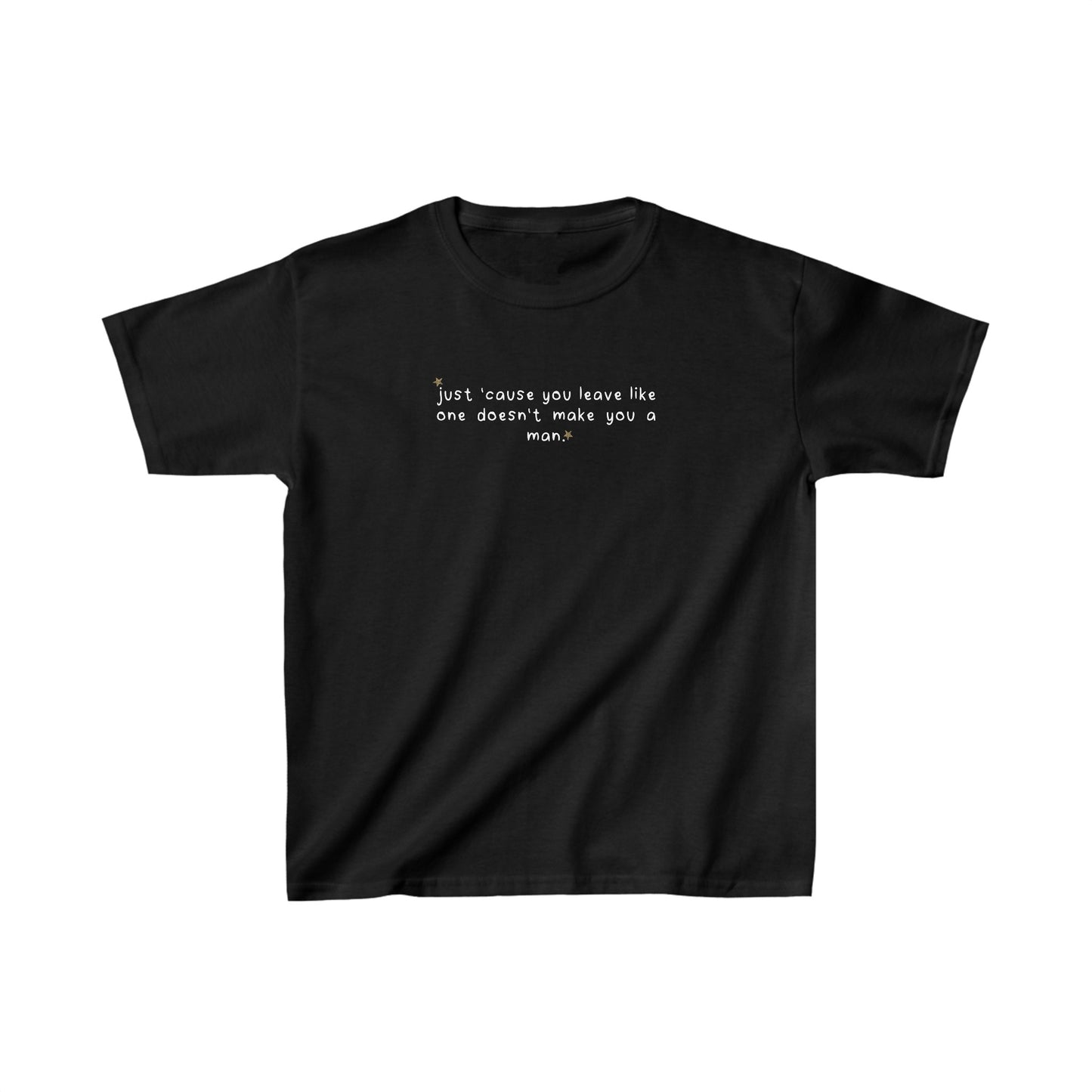 Sabrina Carpenter Dumb & Poetic 'doesn't make you a man' Baby Tee